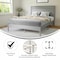 Flash Furniture Gray Queen Wooden Platform Bed with Headboard MG-09003QB-Q-GRYWSH-GG - alternate 9